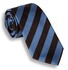 Ascot Amalfi Espresso Stripe Tie Blue-Brown