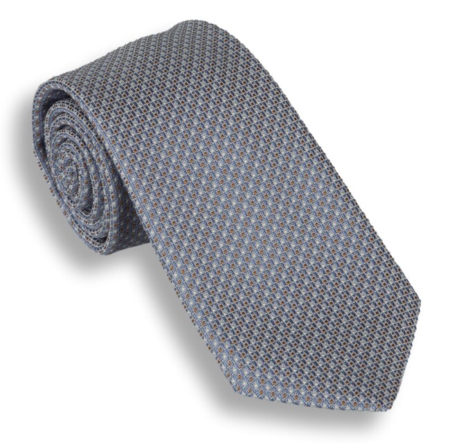 Ascot Blue Texture Stropdas Licht Blauw