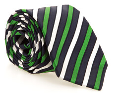 Ascot Constrast Diagonal Silk Stropdas Multicolor