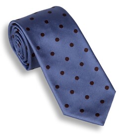 Ascot Heritage Dots Tie Blue