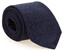 Ascot Petal Pattern Silk Stropdas Navy