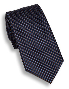 Ascot Royal Dot Stropdas Blauw-Bruin