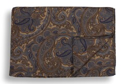 Ascot Royal Luxury Paisley Scarf Blue-Brown