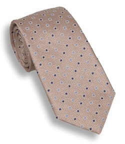 Ascot Royal Sand Dot Stropdas Licht Zand