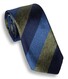 Ascot Sapphire Stripe Stropdas Blauw-Groen