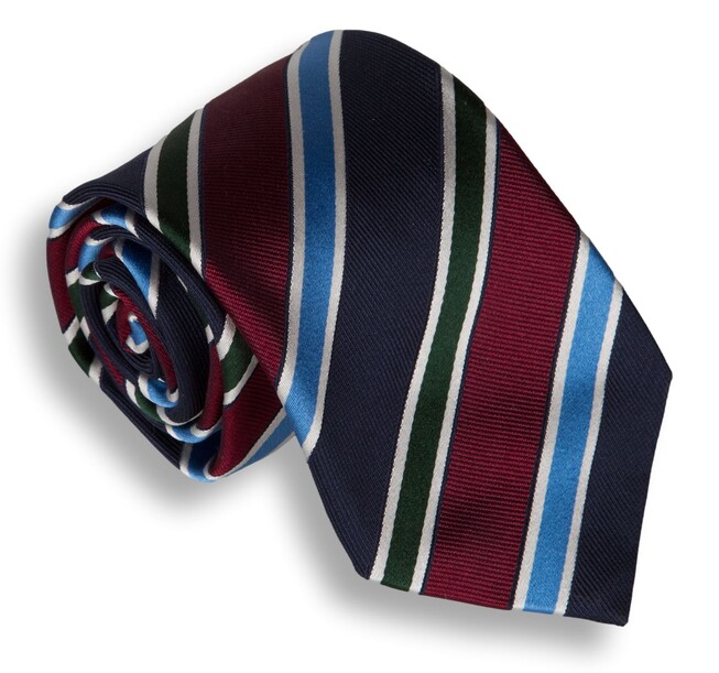 Ascot Sartorial Heritage Stropdas Blauw-Rood