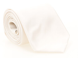 Ascot Smooth Uni Silk Stropdas Ivoor