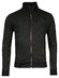 Baileys 2-Tone Jacquard Doubleface Interlock Sweat Cardigan Zip Vest Donker Groen