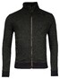 Baileys 2-Tone Jacquard Doubleface Interlock Sweat Cardigan Zip Vest Donker Groen