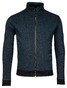 Baileys 2-Tone Jacquard Doubleface Interlock Sweat Cardigan Zip Vest Mid Denim Blue