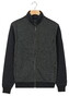 Baileys 2-Tone Jacquard Sweat Full Zip Vest Dark Forest