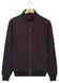 Baileys 2-Tone Jacquard Sweat Full Zip Vest Deep Mauve