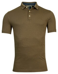 Baileys 2-Tone Slub Interlock Poloshirt Olive
