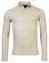 Baileys 2Tone Slub Interlock Long Sleeve Polo Beige