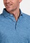 Baileys 2Tone Slub Interlock Long Sleeve Polo Denim Blue