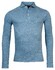 Baileys 2Tone Slub Interlock Long Sleeve Polo Denim Blue