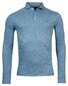 Baileys 2Tone Slub Interlock Long Sleeve Polo Denim Blue