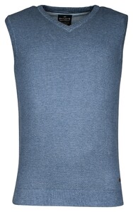 Baileys Allover 2-Tone Fine Structure Knit Spencer Denim Blue