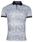 Baileys Allover Dotted Linen Look Polo Dark Blue
