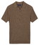 Baileys Allover Drop Needle Knit Stripe Texture Polo Taupe