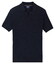 Baileys Allover Drop Needle Knit Stripe Texture Poloshirt Navy