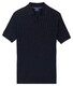 Baileys Allover Drop Needle Knit Stripe Texture Poloshirt Navy