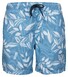 Baileys Allover Leaves Drawstring Swim Short Denim Blue