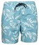 Baileys Allover Leaves Drawstring Swim Short Sky Blue