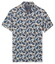 Baileys Allover Leaves Pattern Chest Pocket Polo Delft Blue