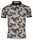 Baileys Allover Leaves Pattern Cotton Stretch Polo Olive