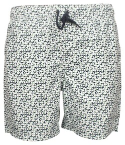 Baileys Allover Mosaic Pattern Swim Short Misty Green