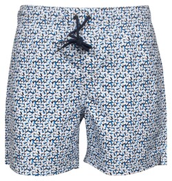 Baileys Allover Mosaic Pattern Swim Short Pastel Blauw