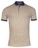 Baileys Allover Open Squares Pattern Piqué Polo Cashew