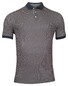 Baileys Allover Open Squares Pattern Piqué Polo Donker Beige