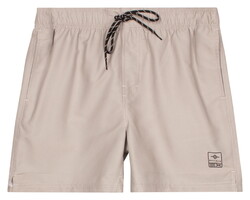 Baileys Allover Printed 2-Tone Drawstring Swim Short Beige