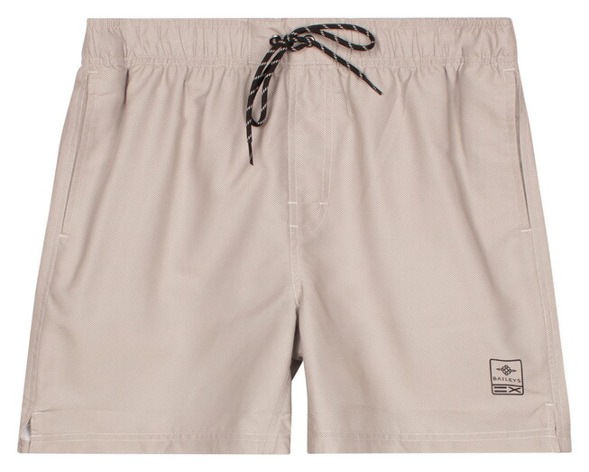 Baileys Allover Printed 2-Tone Drawstring Swim Short Beige
