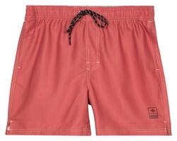 Baileys Allover Printed 2-Tone Drawstring Swim Short Dark Cerise