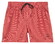 Baileys Allover Printed 2-Tone Drawstring Swim Short Dark Cerise