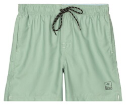 Baileys Allover Printed 2-Tone Drawstring Swim Short Misty Green