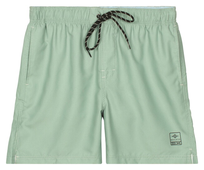 Baileys Allover Printed 2-Tone Drawstring Swim Short Misty Green