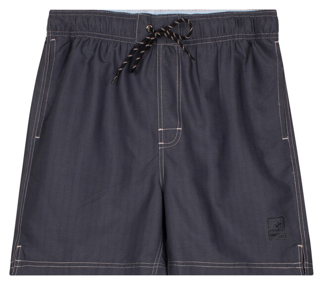 Baileys Allover Printed 2-Tone Drawstring Swim Short Navy