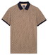 Baileys Allover Rotated Squares Piqué Polo Zand