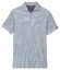 Baileys Allover Seersucker Look Stripe Pattern Poloshirt Delft Blue