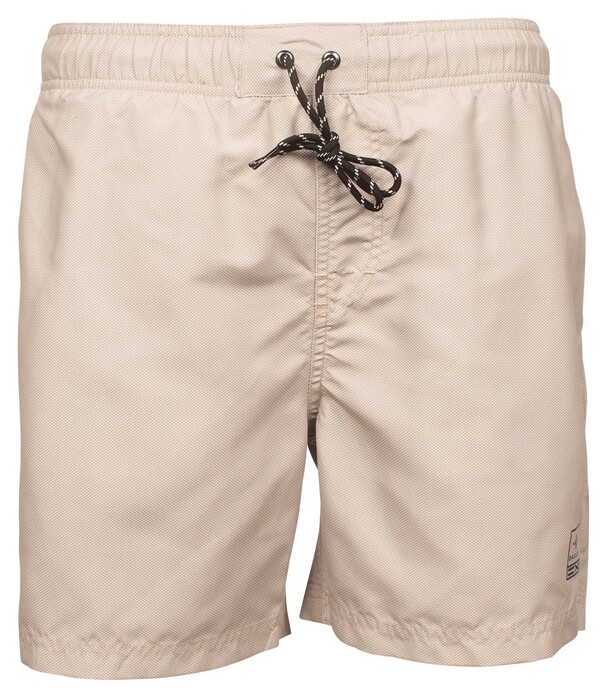 Baileys Allover Subtle Two-Tone Pattern Swim Short Beige