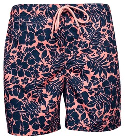 Baileys Allover Tropical Flower Pattern Swim Short Light Cerise