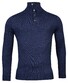 Baileys Buttons Collar Placket Merino Blend Pullover Deep Denim Blue