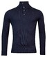 Baileys Buttons Collar Placket Merino Blend Trui Navy