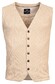 Baileys Buttons Two Color Plated Waistcoat Dark Beige Melange