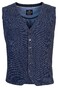 Baileys Buttons Two Color Plated Waistcoat Dark Blue