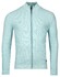 Baileys Cardigan Zip Allover Plated Two-Tone Jacquard Cardigan Aqua